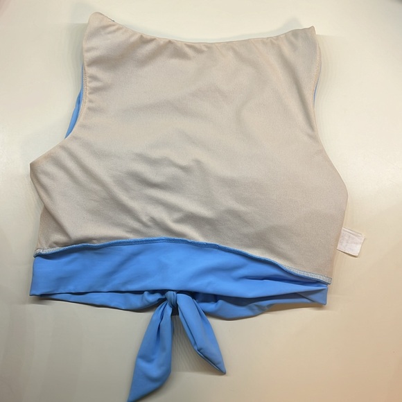 Lime Ricki swim Peri knotted crop top size small - Picture 5 of 5